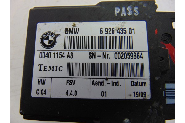 692643501 MODULO ELECTRONICO BMW SERIE 1 BERLINA (E81/E87) 118d 2007 692643501 202531 BMW - 4