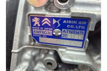 PEUGEOT 408 P54 CITROEN C5X C5 X 1 6 PETROL 20GTBV GEARBOX AWF8G30 Catalog number of the original 20GTBV AWF8G30 9834910080