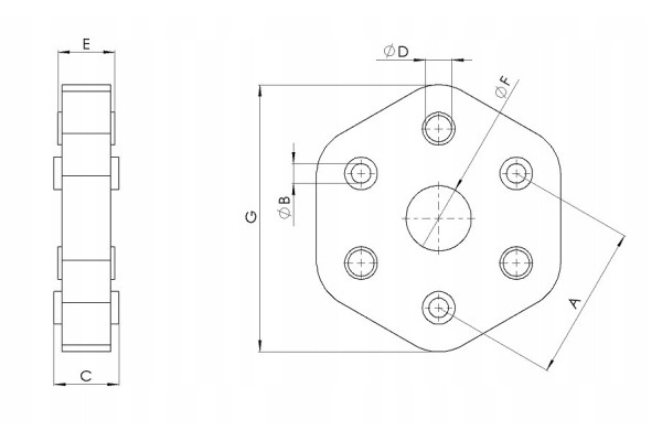 Disco de Junta Flexible del Eje de Transmisión TEDGUM TED42620