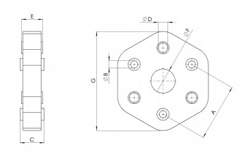 Disco de Junta Flexible del Eje de Transmisión TEDGUM TED42620