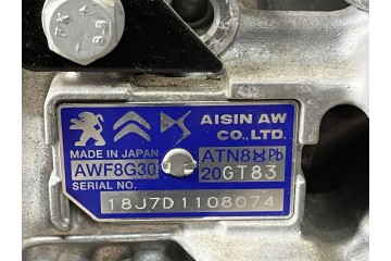 GEARBOX AUTOMATIC PEUGEOT 5008 II 3008 II 1 2 THP 20GT83 3 THOUSAND KM Car type passenger cars