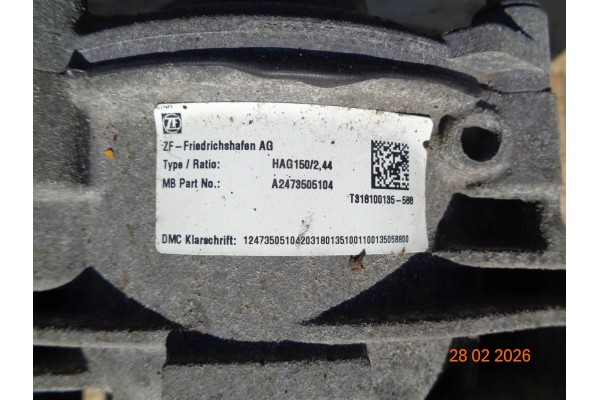 Rear differential Mercedes Benz GLA H247 A2473505104 Installation side multipurpose