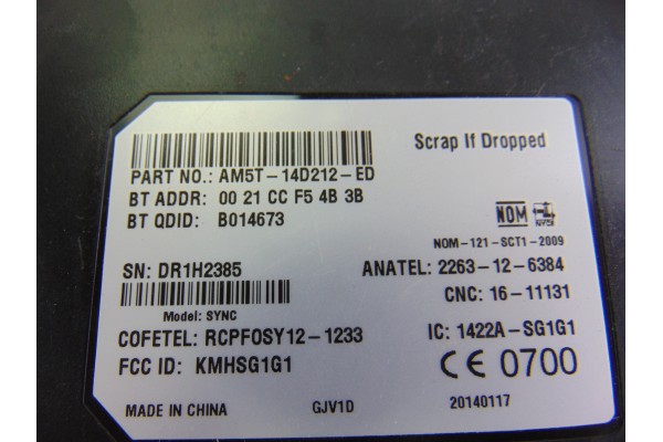 AM5T14D212ED MODULO ELECTRONICO FORD FIESTA (CNN)