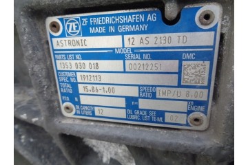 Caja de Cambios Automática ASTRONIC 12AS2130TD para DAF 106 CF, MAN, 