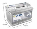 CAR BATTERY VARTA DYNAMIC EFB 70AH 760A N70 NEW MODEL Packaging status original