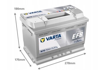 CAR BATTERY VARTA DYNAMIC EFB 70AH 760A N70 NEW MODEL Packaging status original