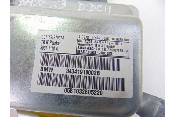 30371168A AIRBAG LATERAL DELANTERO DERECHO BMW SERIE X3 (E83) 2.0d 2005 30371168A 195104 BMW - 2