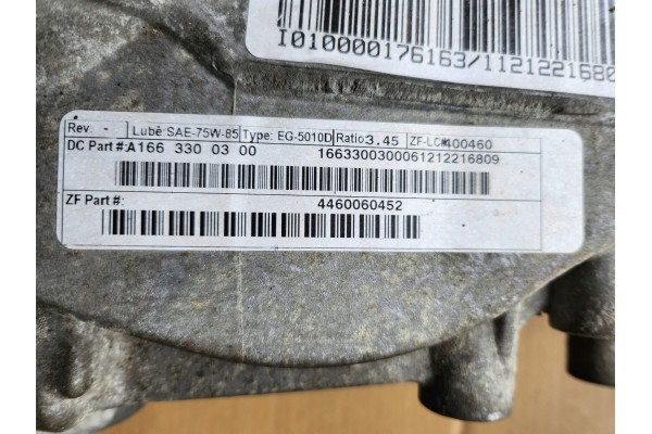 Mercedes Benz X166 ML GL 63AMG DIFFERENTIAL FRONT 1663300300 Catalog number of the original 1663300300