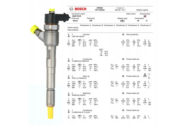 Inyector Bosch para diésel europeo 0 445 110 239
