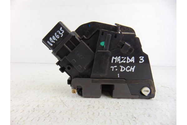 6 PIN CERRADURA PUERTA TRASERA DERECHA MAZDA 3 BERLINA (BK) 1.6 CRDT  Active 2007 6 PIN 199635 MAZDA - 3