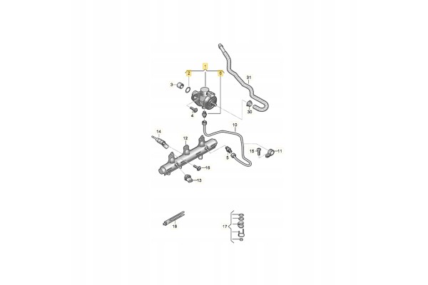 INJECTION FUEL PUMP ECP06L127027 VW SKODA SEAT AUDI 2 0 TSI TFSI A3 GOLF Catalog number of the part ECP 06L127027 ECP 06L 127 02