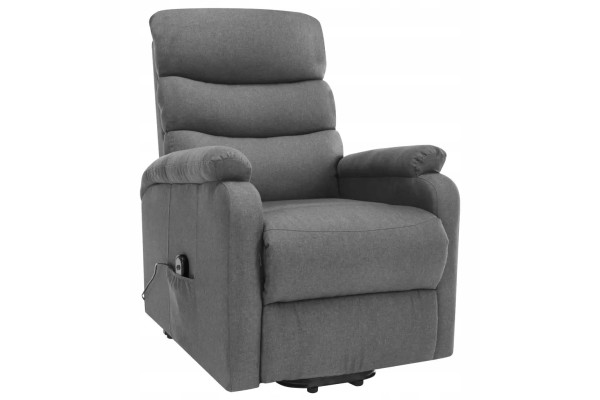 Reclining chair massage chair lifted light grey fabric Part manufacturer Mec Diesel