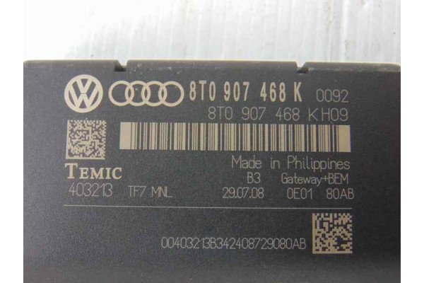 8T0907468K MODULO ELECTRONICO AUDI A5 COUPE (8T) 2.7 TDI 2010 8T0907468K 188089 AUDI - 3