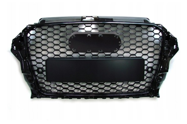 Audi A3 8V 12 RSlook grille glossy black BlackPiano PDC honeycomb Quality of parts according to GVO P replacement with original 