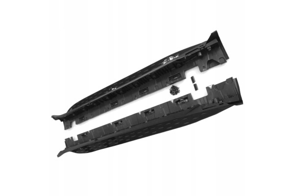 Side threshold steps for Mercedes GLC X253 C253 from 16 22 BLACK MAT Packaging status original