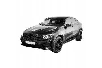 Side threshold steps for Mercedes GLC X253 C253 from 16 22 BLACK MAT Car type 4x4 SUV