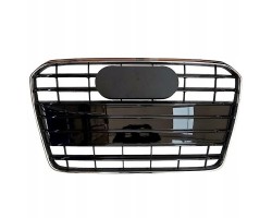 AUDI A5 B8 LIFT 2011 2016 DUMMY CENTER GRILL WITH CHROME FRAME GLOSS