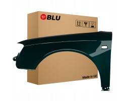 BLU Mudguard AUDI A4 B7 LZ6E left green 04 08 front ZINC TiefGruen