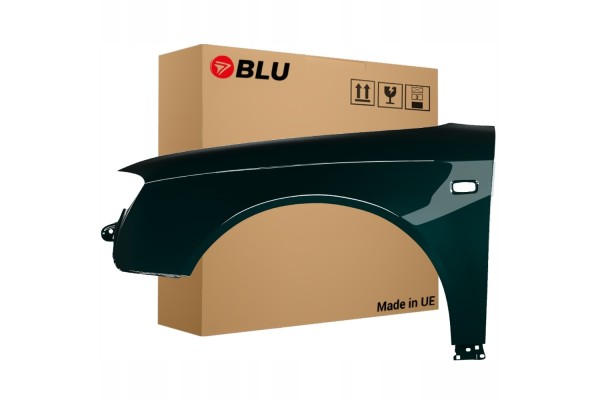 BLU Mudguard AUDI A4 B7 LZ6E left green 04 08 front ZINC TiefGruen