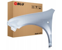 BLU Mudguard SKODA FABIA I 1 6Y 9151 left silver 99 07 front StoneGrey
