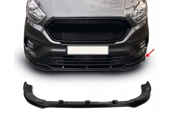 Bumper skirt hockey FORD TRANSIT CUSTOM 2018 2022 Color black