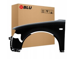 BLU Mudguard AUDI A4 B6 LZ9W left black 00 04 front galvanized