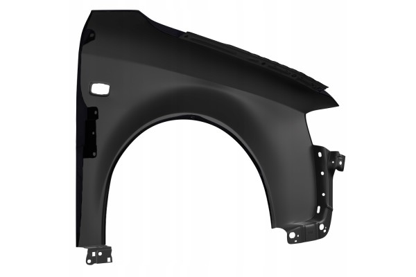 BLU Mudguard AUDI A4 B6 LZ9W left black 00 04 front galvanized Installation side front left