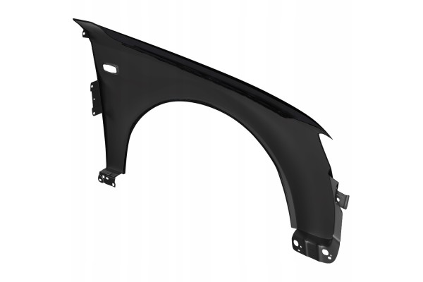 BLU Mudguard AUDI A4 B6 LZ9W left black 00 04 front galvanized Product weight with unit packaging 5 kg