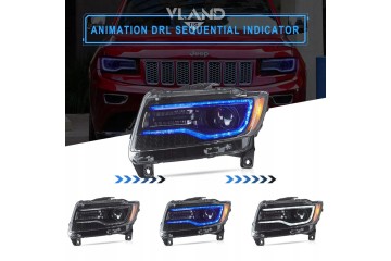 Headlights Lamp set Vland Led Lift look Jeep Grand Cherokee WK2 2010 2013 Car type 4x4 SUV passenger cars
