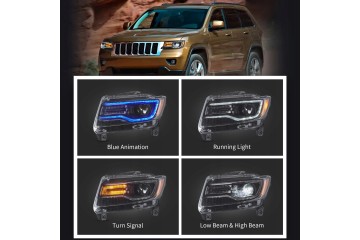 Headlights Lamp set Vland Led Lift look Jeep Grand Cherokee WK2 2010 2013 Product weight with unit packaging 20 kg