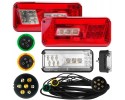 SET OF REAR LED LAMPS FOR TRAILER WIRING 9 5M 7PIN TRAILER