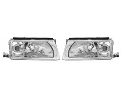 Faros delanteros izquierdo y derecho halógenos eléctricos para Skoda Octavia I