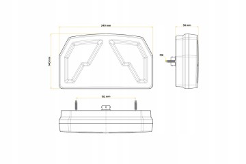LED rear lamps bayonet 6 PIN 6 functions left right lamp set lamps rear Part manufacturer Fristom