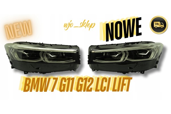 NEW LAMPS FRONT FULL LED BMW 7 G11 G12 LIFT LCI LEFT RIGHT 9447618 9447617