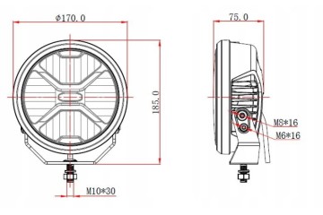 SKYLED CRUX 7X FULL LED HEADLAMP WITH POSITION LIGHTS EAN GTIN 5903849400992