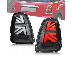Vland Full LED Tail Lights Set Union Tuning Black for Mini Cooper R56 R57 R58 R59