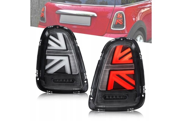Vland Full LED Tail Lights Set Union Tuning Black for Mini Cooper R56 R57 R58 R59
