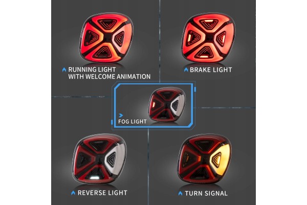 Rear Lamp Set Vland Full Led Neon Tuning Smart Fortwo III 3 in 453 14 19 Installation side left right