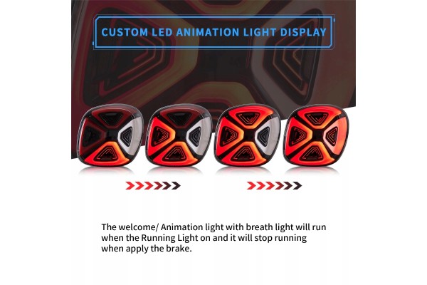 Juego de Luces Traseras Izquierda y Derecha para Mercedes Smart Coupe/