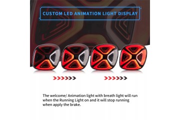 Juego de Luces Traseras Izquierda y Derecha para Mercedes Smart Coupe/