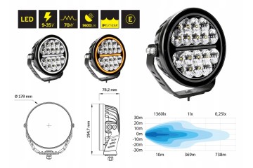 Working lamp LED halogen light off road 7 Light source LED