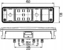 LAMP ASSEMBLIES RIGHT KRONE HYBRID 24V HELLA Car type buses