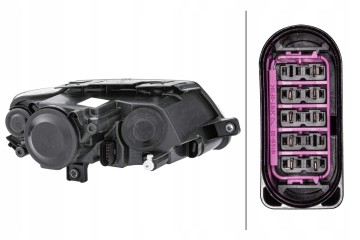 Headlight HELLA 1EL247 014 011 Installation side left