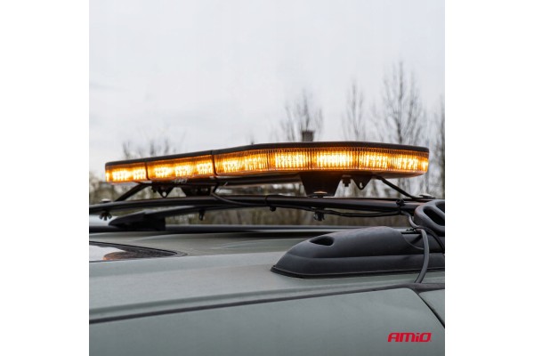 LED warning beam 51 functions 117cm approval R65 R10 12 24V AMiO 033 Batteries included no
