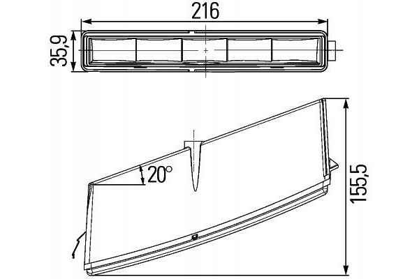 Daytime running lights Hella 2PT 010 043 041 Car type cargo vans