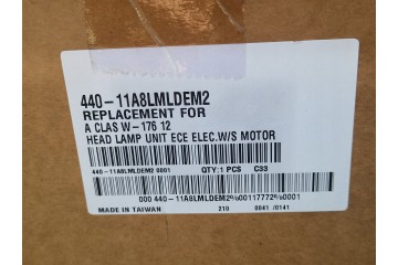 MERCEDES A CLASS W176 2012 2018 HEADLIGHT LAMP LEFT NEW DEPO Additional information adjustment motors included