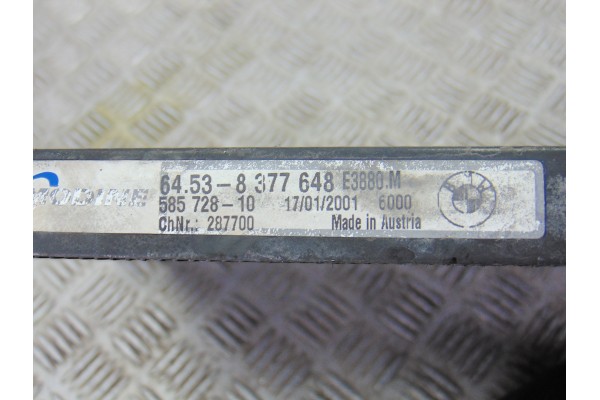 8377648 CONDENSADOR / RADIADOR  AIRE ACONDICIONADO BMW SERIE 3 BERLINA (E46) 320d 2001 8377648 190416 BMW - 2