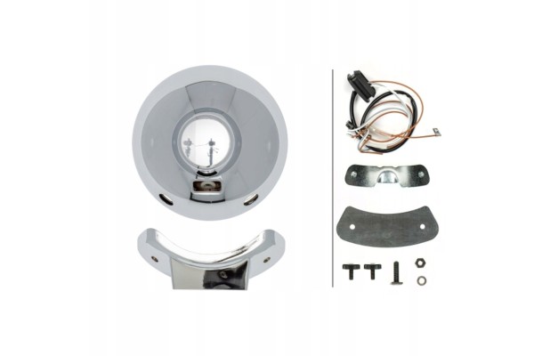 Universal headlamp L P H1 12 24V width 224 4mm height Shape round
