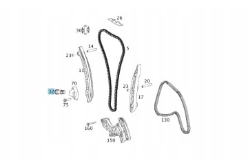 ORIGINAL MERCEDES BENZ M271 CGI TIMING CHAIN TENSIONER Catalog number of the part A2710500911