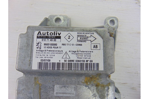 9665100080  CENTRALITA AIRBAG PEUGEOT 308 Premium 2009 9665100080 191602 PEUGEOT - 3